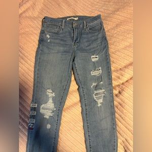Levi’s 720 high rise super skinny jeans/2 medium;W26;L30
